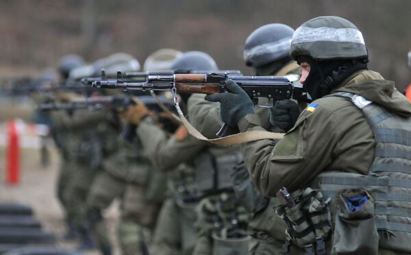 Подготовка пехоты Нацгвардии Украины по методике НАТО - Sputnik Южная Осетия