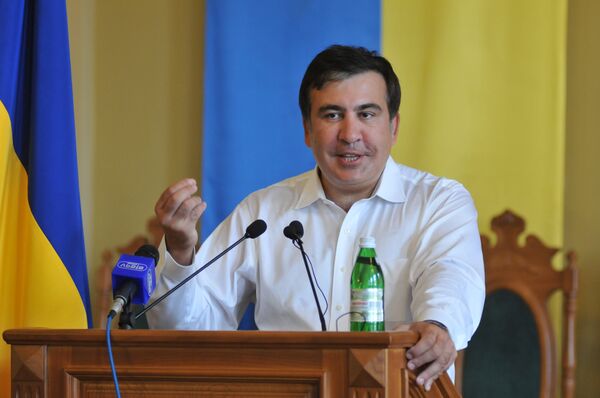 Экс-президент Грузии М.Саакашвили посетил Львов - Sputnik Южная Осетия