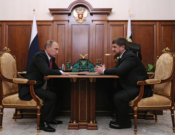 Рабочая встреча президента РФ В.Путина с главой Чечени Р.Кадыровым - Sputnik Южная Осетия
