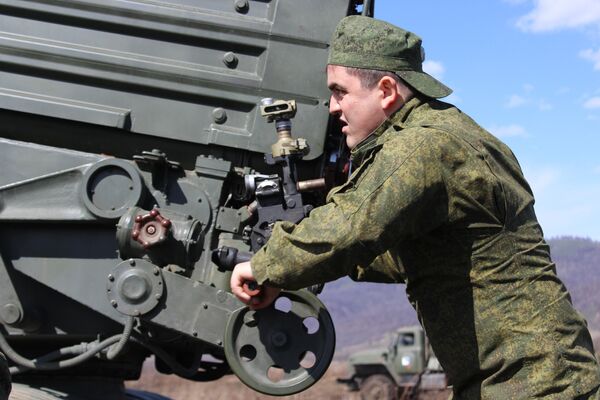 Полевой выход подразделений Вооруженных Сил Южной Осетии и 4-ой российской военной базы - Sputnik Южная Осетия