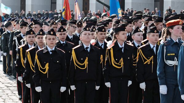 Всего в кадетском сборе в Москве принимает участие 760 человек. - Sputnik Южная Осетия