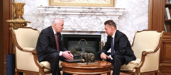 Леонид Тибилов и Алексей Миллер Леонид Тибилов и Алексей Миллер - Sputnik Южная Осетия