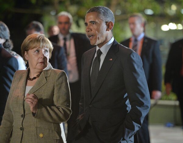 Барак Обама и Ангела Меркель - Sputnik Южная Осетия