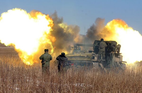 Учения артиллерийских подразделений в Приморском крае - Sputnik Южная Осетия