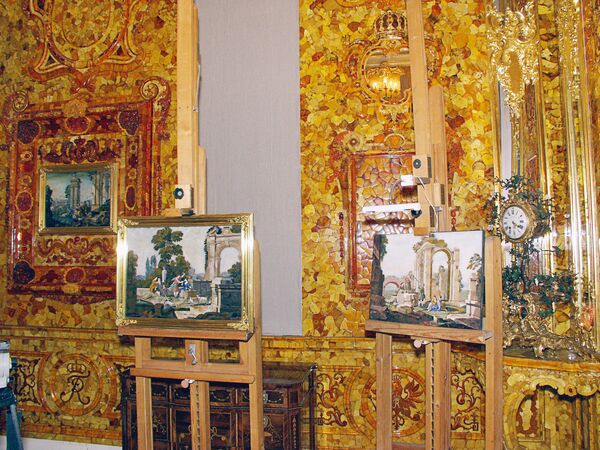 Восстановленная часть Янтарной комнаты в Екатерининском дворце - Sputnik Южная Осетия