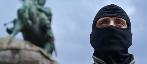 Присяга батальона Азов в Киеве - Sputnik Южная Осетия