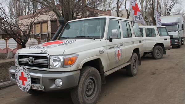 Автомобили Международного Комитета Красного Креста - Sputnik Южная Осетия