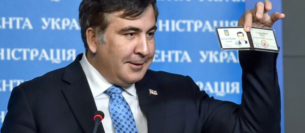 Губернатор Одесской области  Украины М.Саакашвили Губернатор Одесской области  Украины М.Саакашвили - Sputnik Южная Осетия