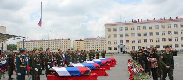 Прощание с российскими офицерами - Sputnik Южная Осетия