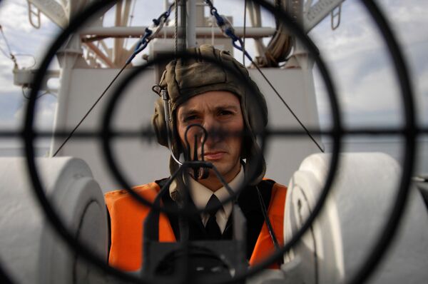 Российский пограничный сторожевик Новороссийск патрулирует воды Абхазии - Sputnik Южная Осетия