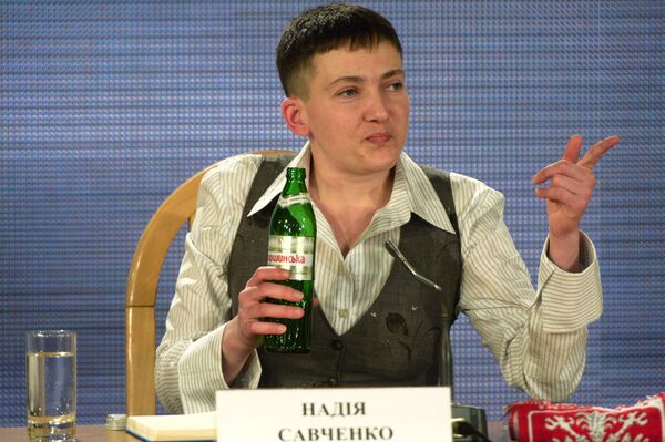 Пресс-конференция военнослужащей Надежды Савченко в Киеве - Sputnik Южная Осетия