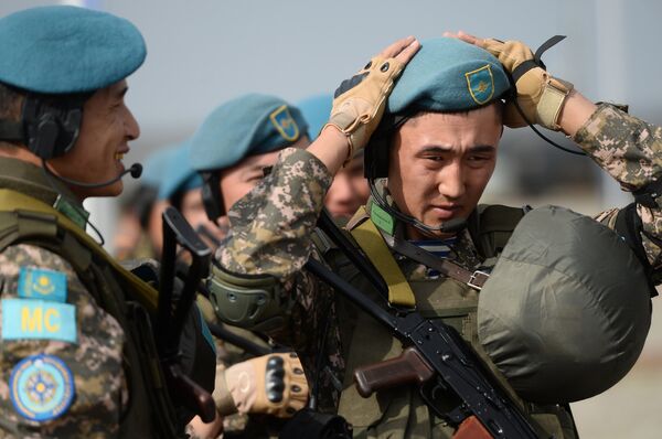 Военнослужащие подразделения Вооруженных сил Казахстана - Sputnik Южная Осетия