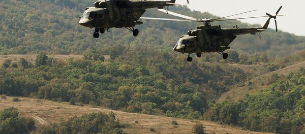 Вертолёты Ми-8 вооруженных сил РФ Вертолёты Ми-8 вооруженных сил РФ - Sputnik Южная Осетия