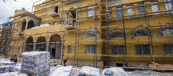 Строительство театра Строительство театра - Sputnik Южная Осетия