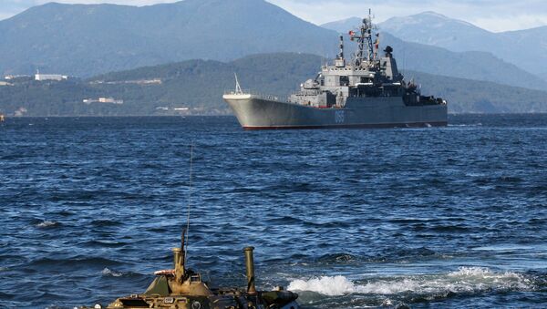 Учения по отражению высадки морского десанта на побережье полуострова Камчатка - Sputnik Южная Осетия