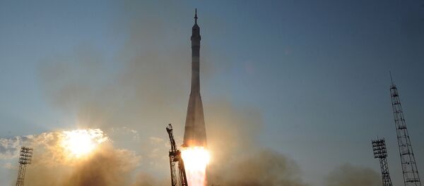 Пуск ракеты-носителя Союз-ФГ с транспортным пилотируемым кораблем Союз МС с космодрома Байконур - Sputnik Южная Осетия