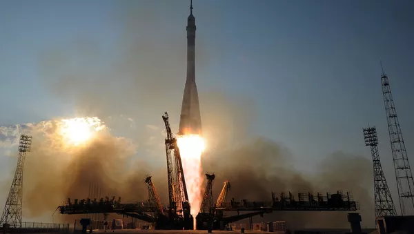 Пуск ракеты-носителя Союз-ФГ с транспортным пилотируемым кораблем Союз МС с космодрома Байконур - Sputnik Южная Осетия