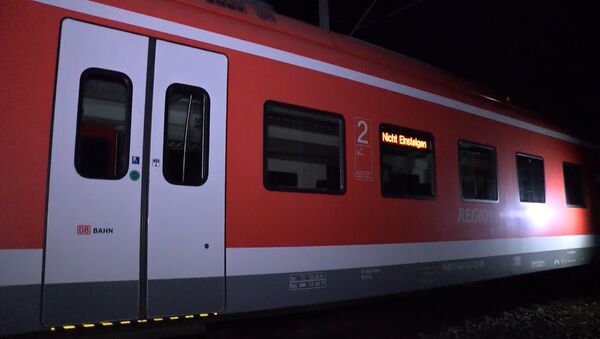 Мужчина с топором напал на пассажиров поезда в Германии. Кадры с места ЧП - Sputnik Южная Осетия