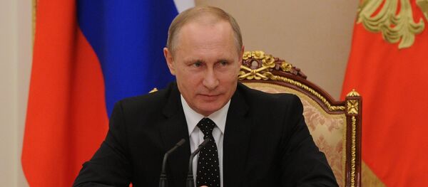 Президент РФ В. Путин Президент РФ В. Путин - Sputnik Южная Осетия