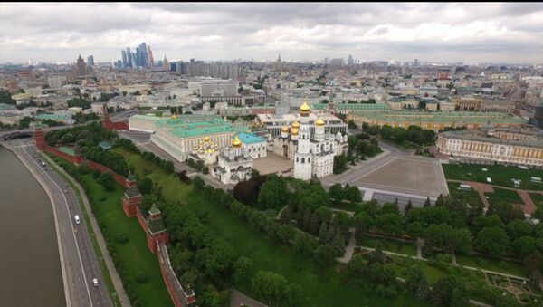 Московский Кремль и Соборная площадь с высоты птичьего полета - Sputnik Южная Осетия