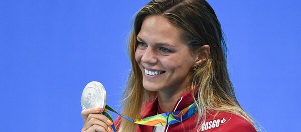 Юлия Ефимова (Россия), завоевавшая серебряную медаль Юлия Ефимова (Россия), завоевавшая серебряную медаль - Sputnik Южная Осетия