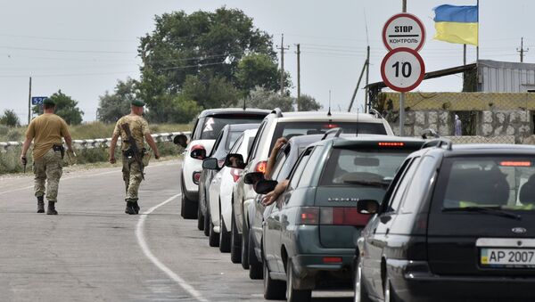Автомобильный пункт пропуска Джанкой на российско-украинской границе - Sputnik Южная Осетия