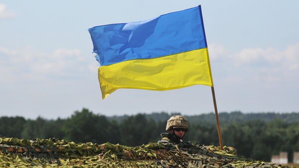 Украинский военный на международных командно-штабных учениях Rapid Trident - Sputnik Южная Осетия