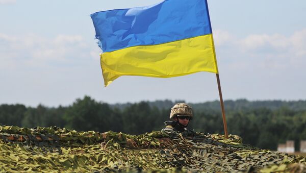 Украинский военный на международных командно-штабных учениях Rapid Trident - Sputnik Южная Осетия