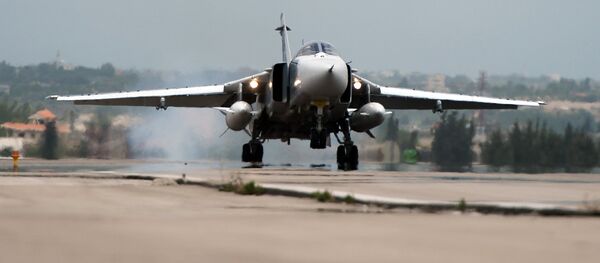 Авиабаза Хмеймим в Сирии Авиабаза Хмеймим в Сирии - Sputnik Южная Осетия
