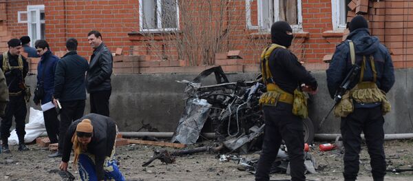 Сотрудники правоохранительных органов на месте взрыва в Назрани Сотрудники правоохранительных органов на месте взрыва в Назрани - Sputnik Южная Осетия