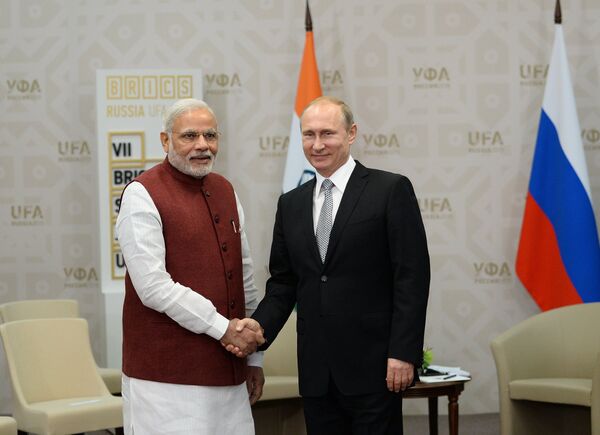 Беседа Президента Российской Федерации Владимира Путина с Премьер-министром Индии Нарендрой Моди - Sputnik Южная Осетия