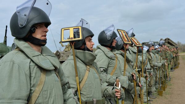Военнослужащие инженерно-саперных подразделений 58-й общевойсковой армии. - Sputnik Южная Осетия