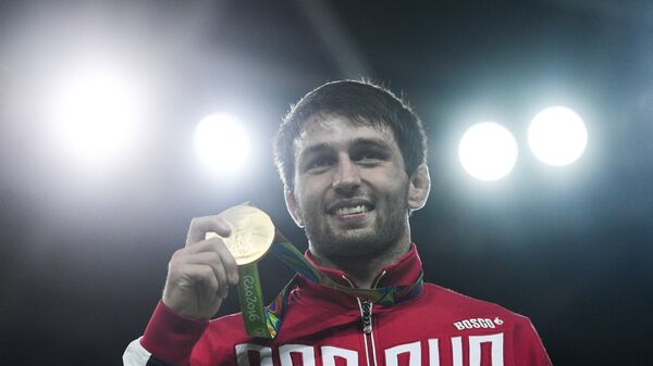Сослан Рамонов, завоевавший золотую медаль на XXXI летних Олимпийских играх - Sputnik Южная Осетия