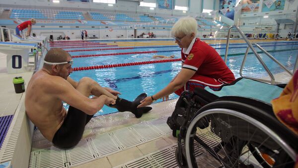 Тренировка паралимпийской сборной по плаванию - Sputnik Южная Осетия