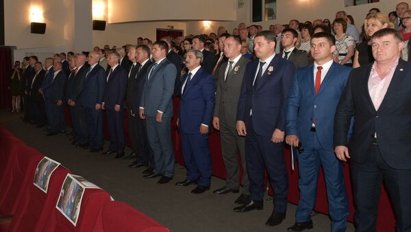 Торжественное собрание в Цхинвале - Sputnik Южная Осетия
