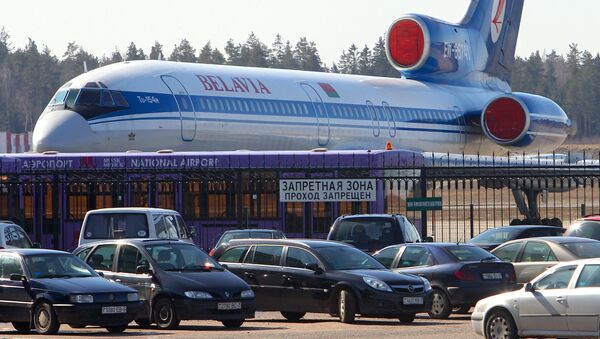 Самолет авиакомпании Белавиа в национальном аэропорту Минск - Sputnik Южная Осетия