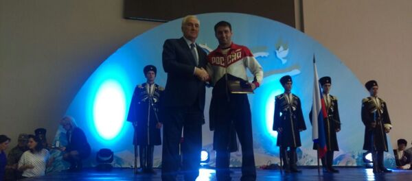 Награждение олимпийского чемпиона Сослана Рамонова Награждение олимпийского чемпиона Сослана Рамонова - Sputnik Хуссар Ирыстон