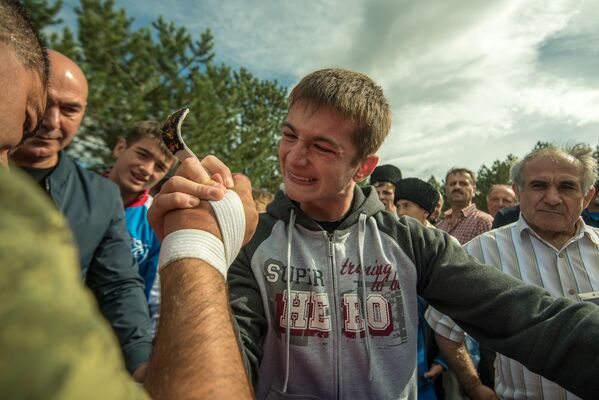 В программе фестиваля были также спортивные мероприятия — соревнования по армрестлингу. - Sputnik Южная Осетия