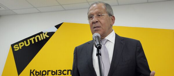 Глава МИД РФ С. Лавров принял участие в церемонии открытия редакционного центра Sputnik Кыргызстан в Бишкеке Глава МИД РФ С. Лавров принял участие в церемонии открытия редакционного центра Sputnik Кыргызстан в Бишкеке - Sputnik Южная Осетия