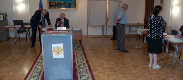 Голосование в Южной Осетии на выборах в Госдуму РФ Голосование в Южной Осетии на выборах в Госдуму РФ - Sputnik Южная Осетия