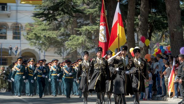 Военный парад в Цхинвале - Sputnik Южная Осетия