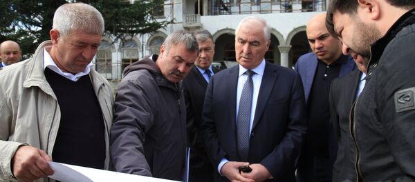 Строительство фонтана на театральной площади - Sputnik Хуссар Ирыстон