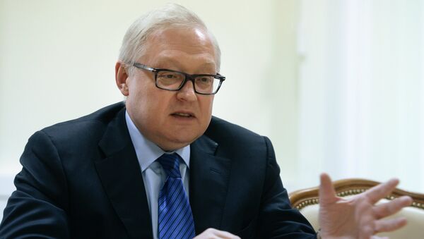 Заместитель министра иностранных дел РФ Сергей Рябков во время интервью - Sputnik Южная Осетия