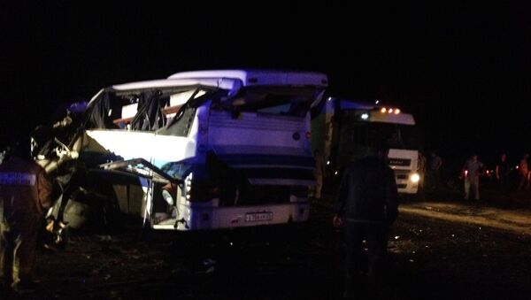 Пассажирский автобус попал в ДТП - Sputnik Южная Осетия