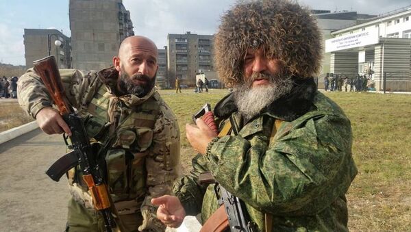 Дзиба в составе батальона Восток на Донбасе - Sputnik Южная Осетия