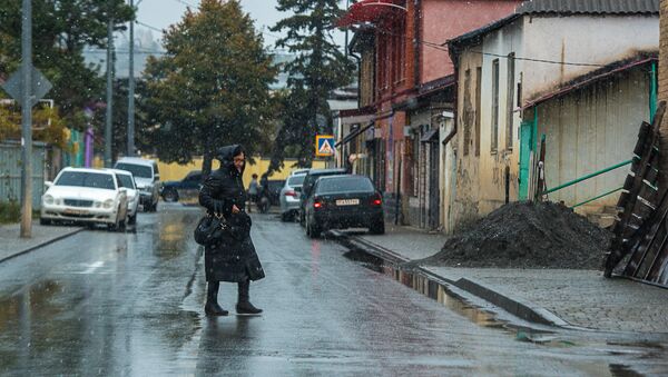 Улица Васо Абаева в Цхинвале - Sputnik Южная Осетия