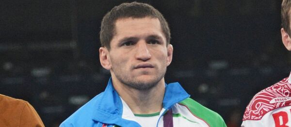 Борец Сослан Тигиев Борец Сослан Тигиев - Sputnik Хуссар Ирыстон