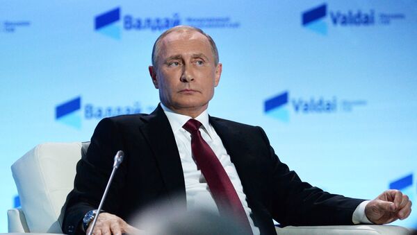Президент РФ Владимир Путин на заседании Международного дискуссионного клуба Валдай - Sputnik Южная Осетия