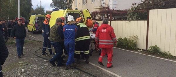 Место крушения вертолета в Сочи Место крушения вертолета в Сочи - Sputnik Южная Осетия