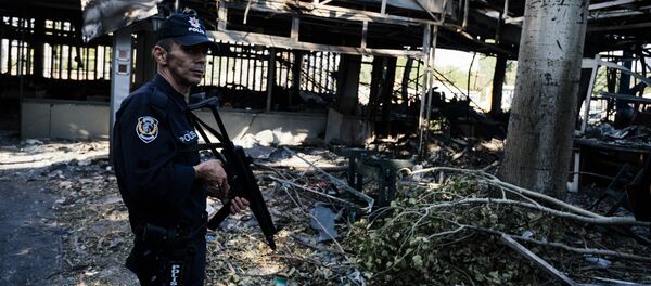 Полиция Турции на месте взрыва Полиция Турции на месте взрыва - Sputnik Южная Осетия